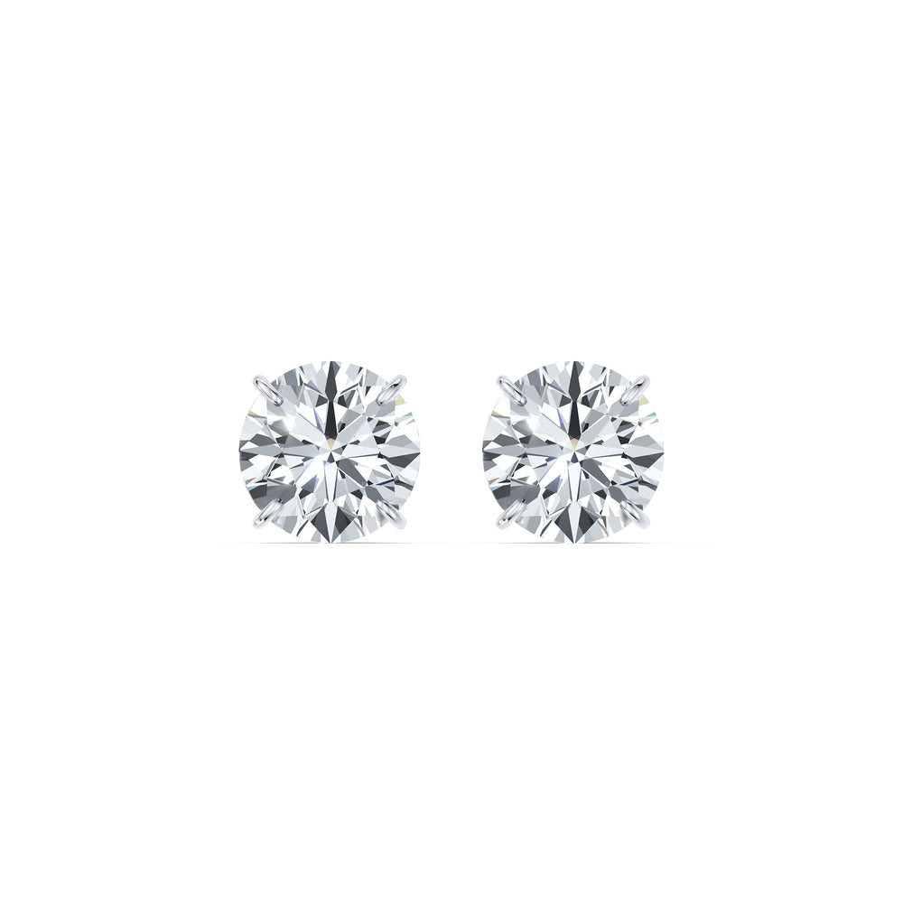 Claire Lab Diamond Round Brilliant Solitaire Studs image 46