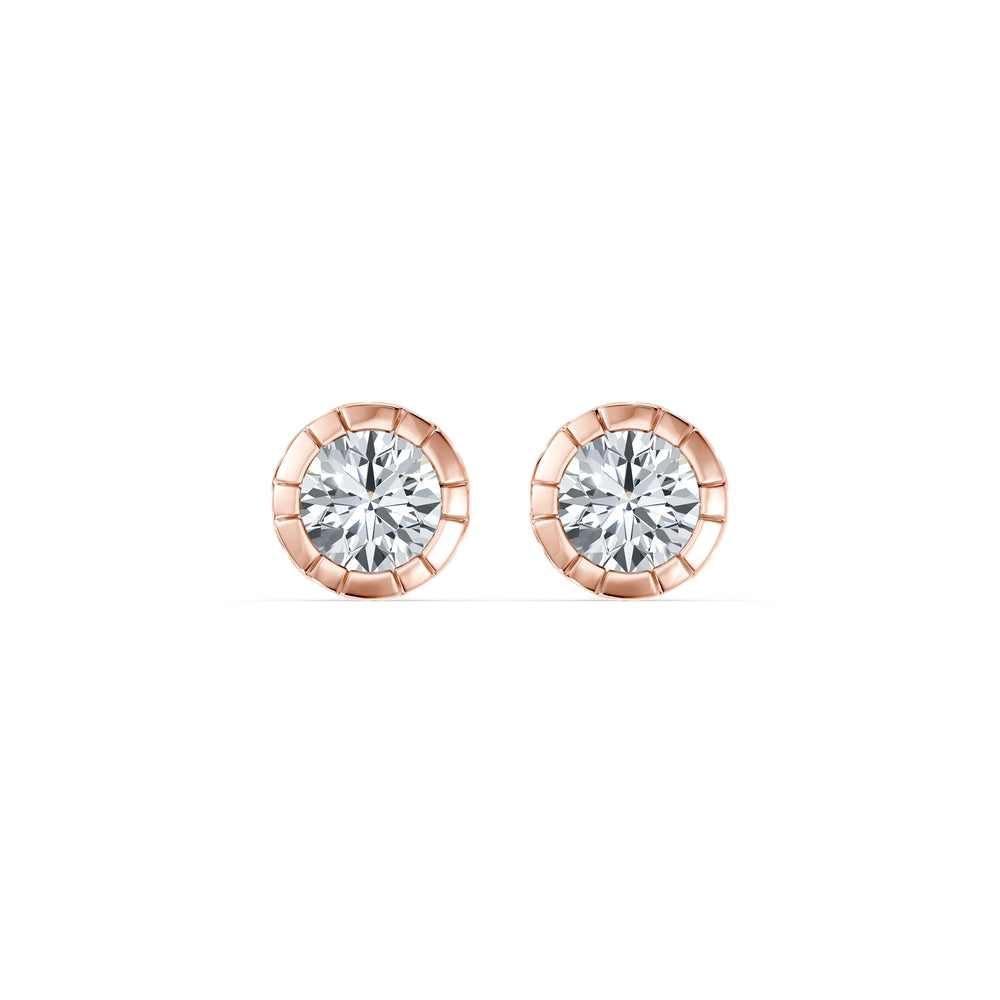 Soho Bezel Essential Lab Diamond Round Brilliant Studs image 7