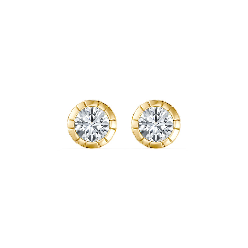 Soho Bezel Essential Lab Diamond Round Brilliant Studs image 4