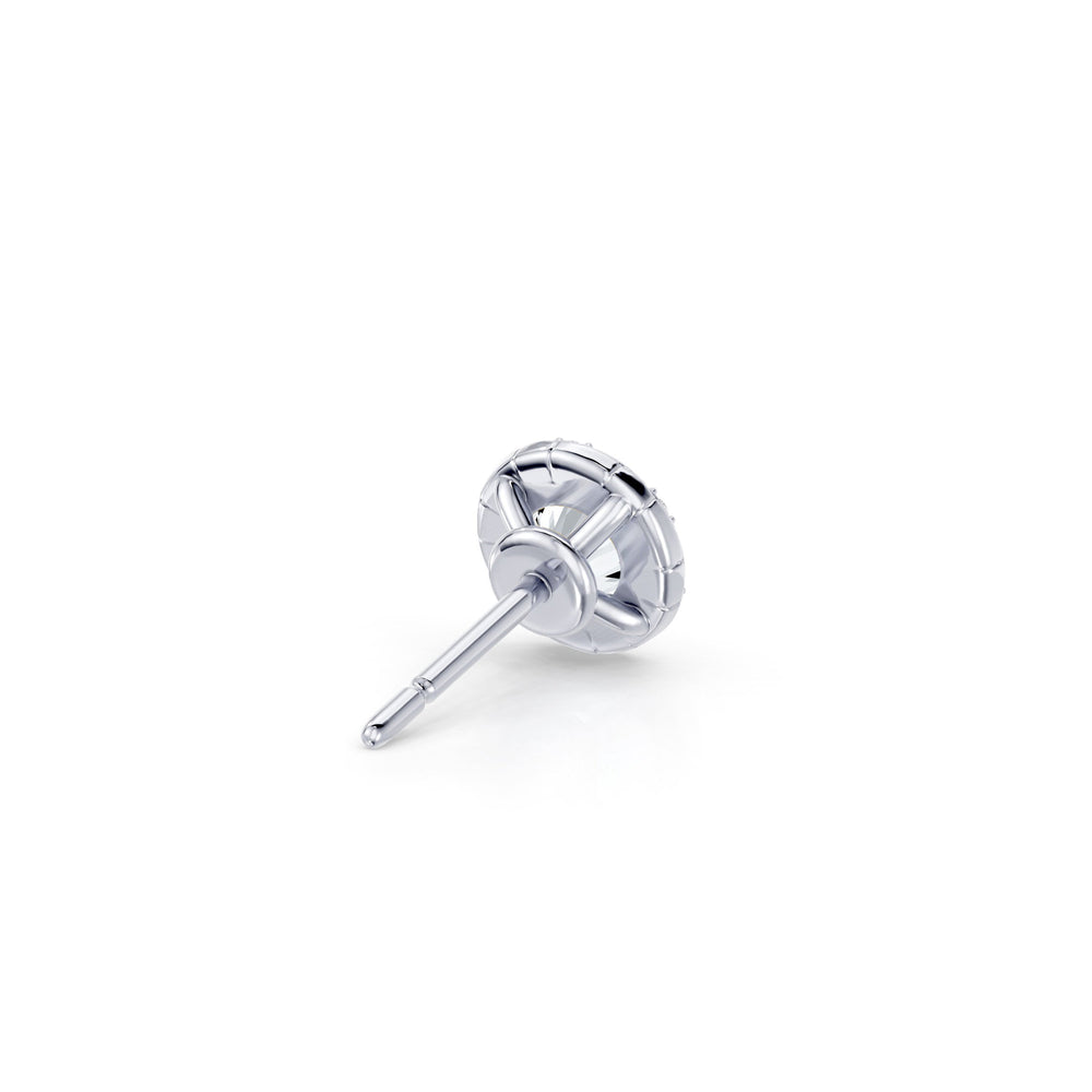 Soho Bezel Lab Diamond Round Brilliant Studded Studs image 12
