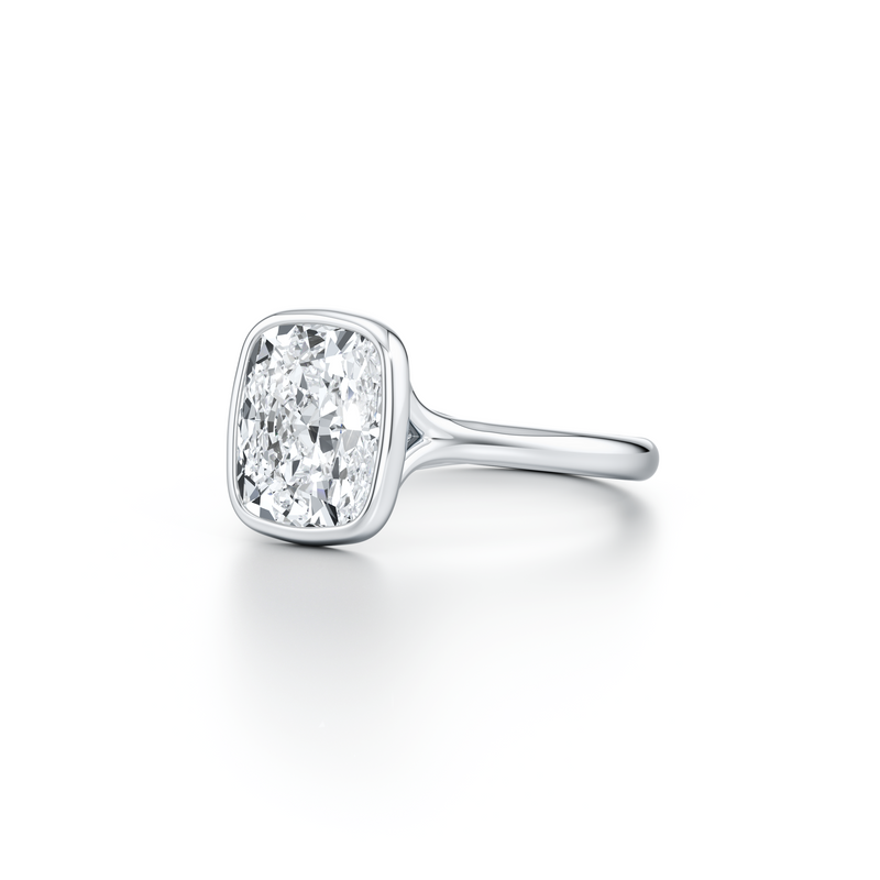 Elle Bezel Solitaire Lab Diamond Engagement Ring image 42