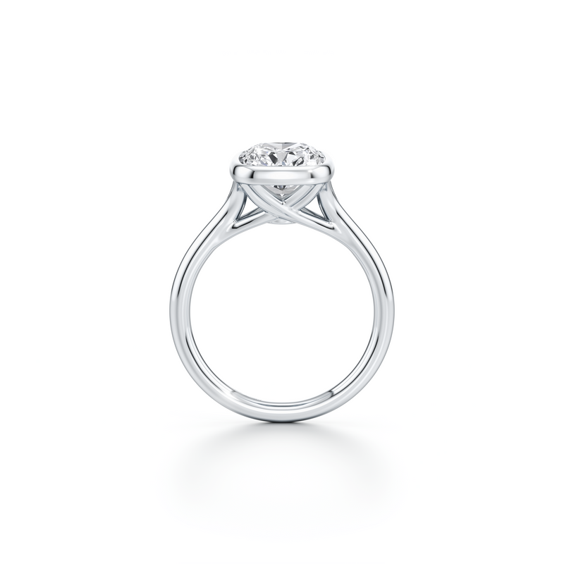 Elle Bezel Solitaire Lab Diamond Engagement Ring image 44
