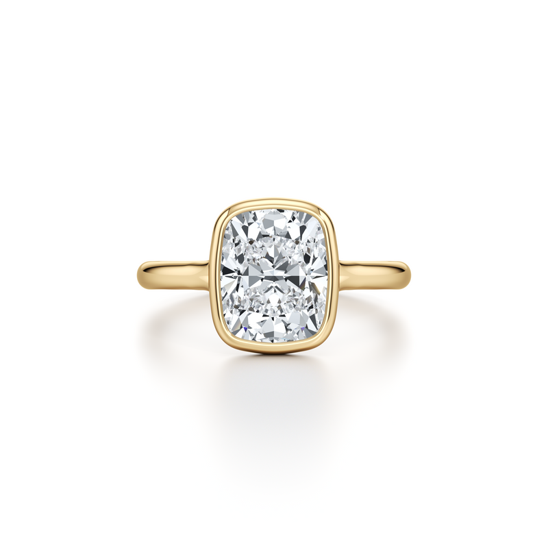Elle Bezel Solitaire Lab Diamond Engagement Ring image 46