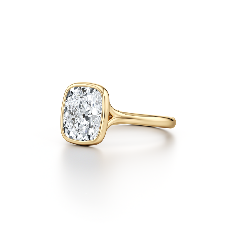 Elle Bezel Solitaire Lab Diamond Engagement Ring image 47