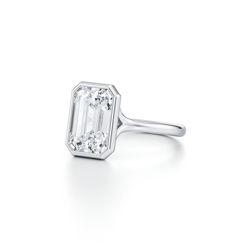 Elle Bezel Solitaire Lab Diamond Engagement Ring image 62