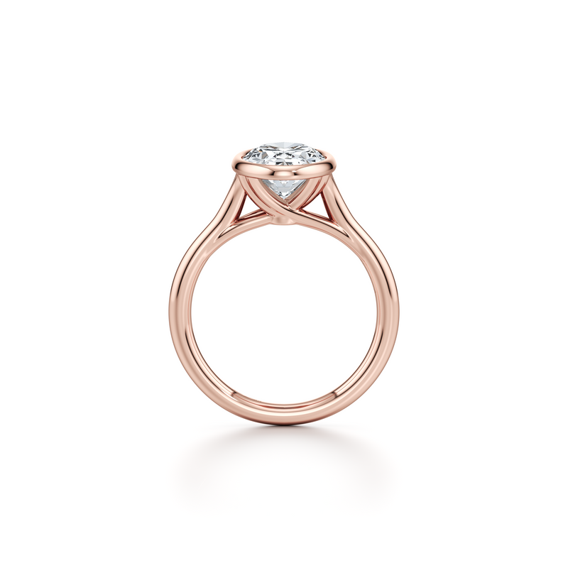 Elle Bezel Solitaire Lab Diamond Engagement Ring image 34
