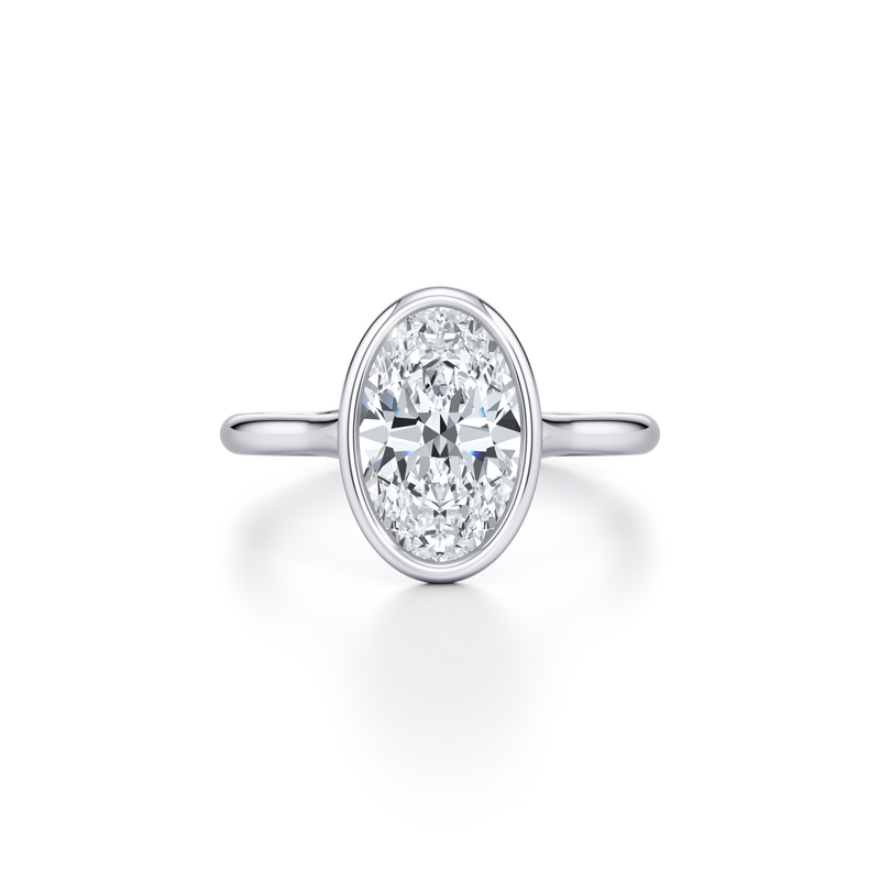 Elle Bezel Solitaire Lab Diamond Engagement Ring image 21