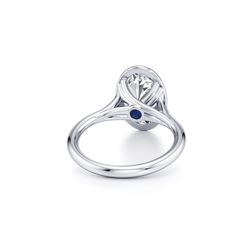 Elle Bezel Solitaire Lab Diamond Engagement Ring image 23