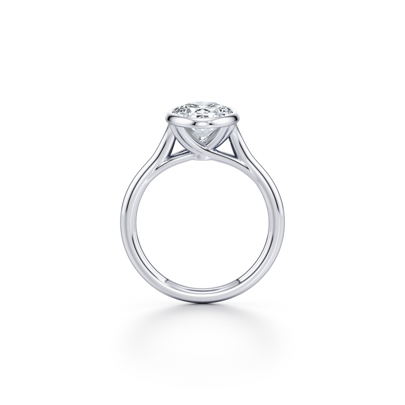 Elle Bezel Solitaire Lab Diamond Engagement Ring image 24