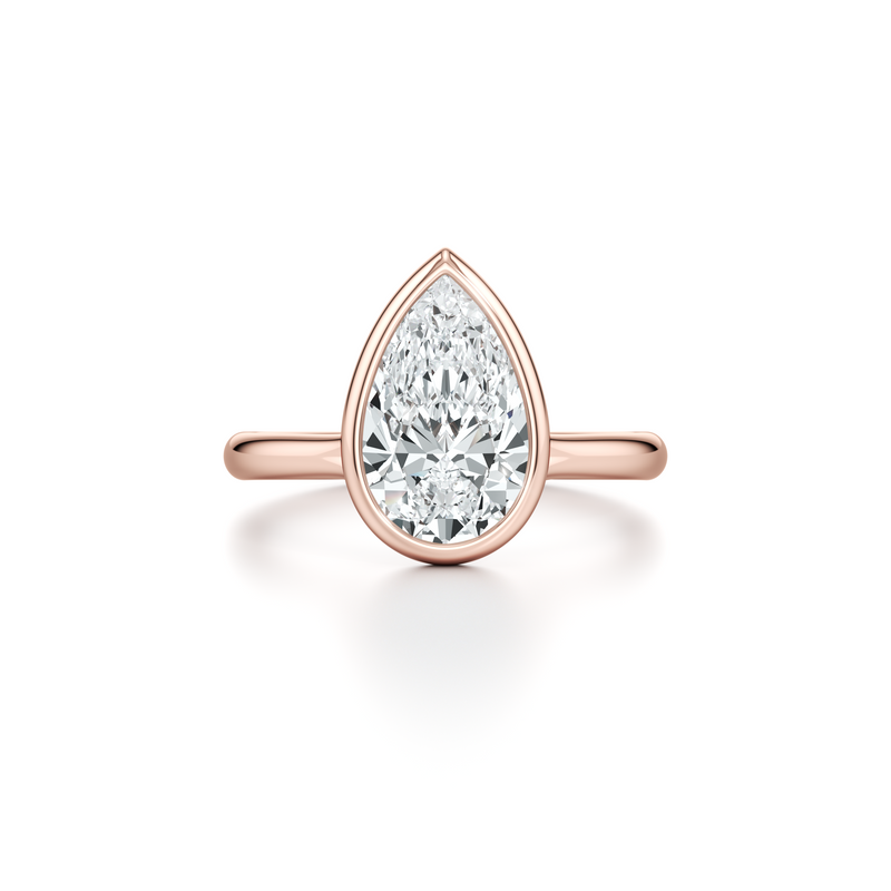 Elle Bezel Solitaire Lab Diamond Engagement Ring image 91