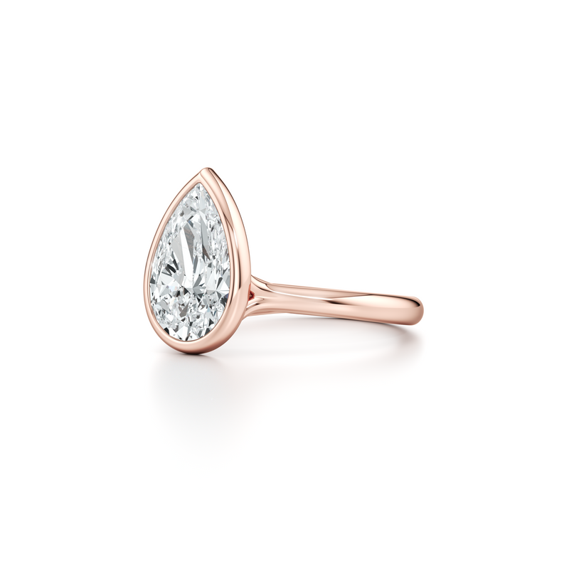 Elle Bezel Solitaire Lab Diamond Engagement Ring image 92