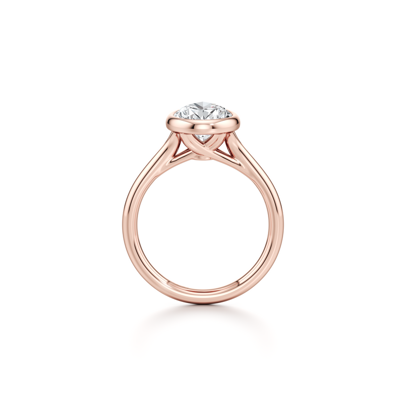 Elle Bezel Solitaire Lab Diamond Engagement Ring image 94