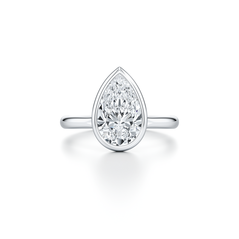 Elle Bezel Solitaire Lab Diamond Engagement Ring image 81