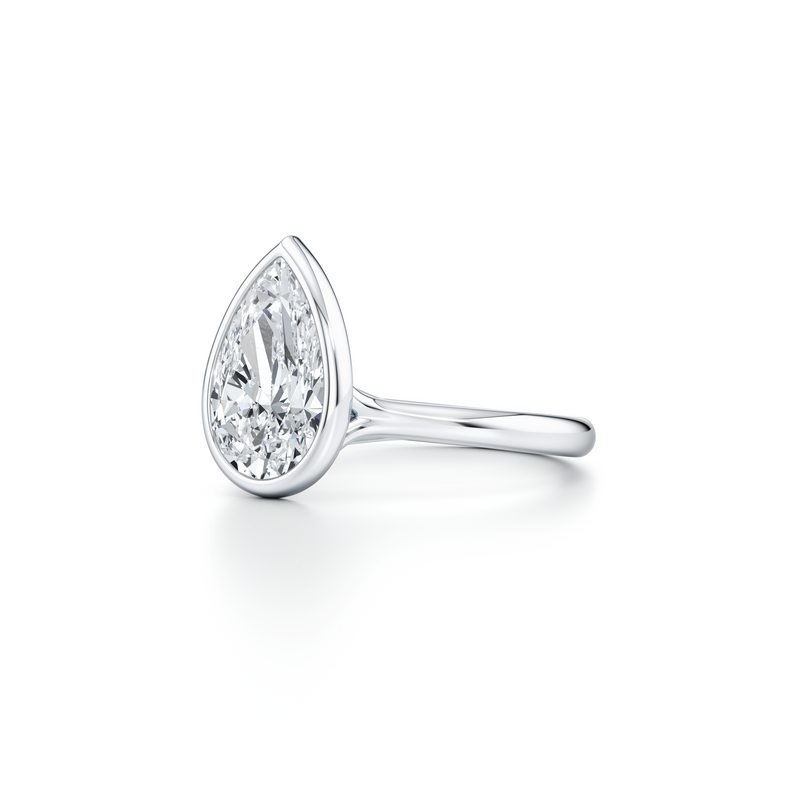 Elle Bezel Solitaire Lab Diamond Engagement Ring image 82