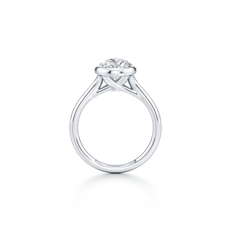 Elle Bezel Solitaire Lab Diamond Engagement Ring image 84