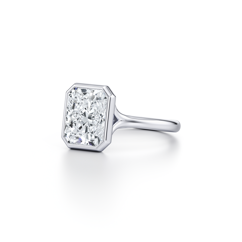 Elle Bezel Solitaire Lab Diamond Engagement Ring image 102