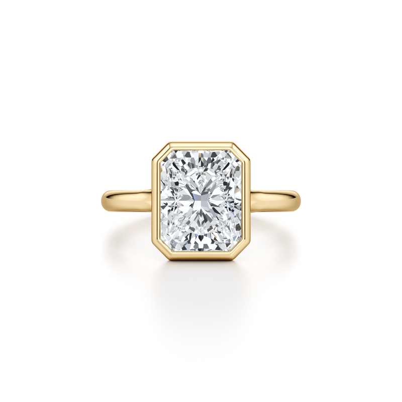 Elle Bezel Solitaire Lab Diamond Engagement Ring image 106