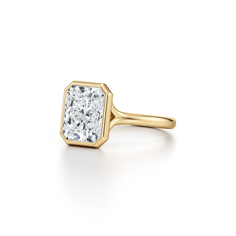 Elle Bezel Solitaire Lab Diamond Engagement Ring image 107