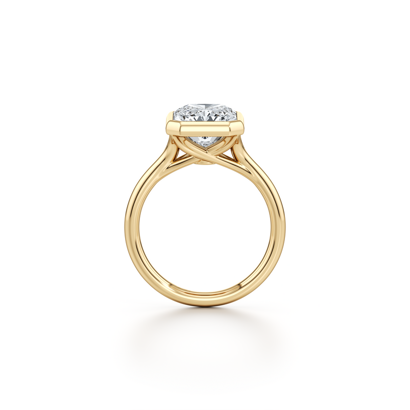Elle Bezel Solitaire Lab Diamond Engagement Ring image 109