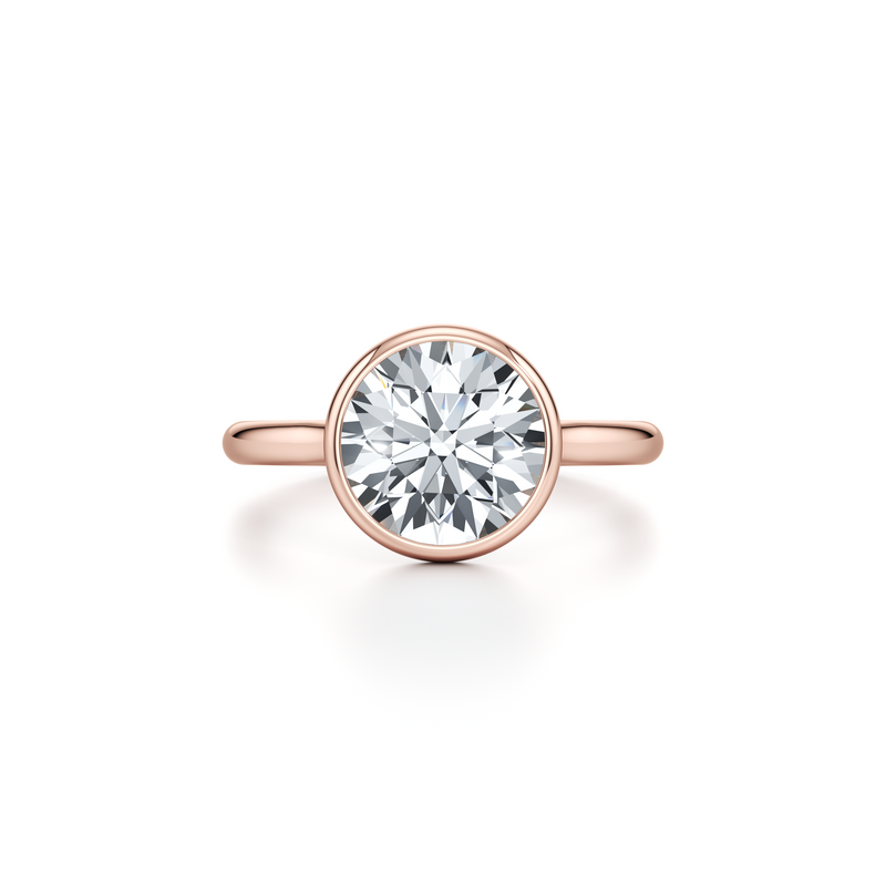 Elle Bezel Solitaire Lab Diamond Engagement Ring image 11