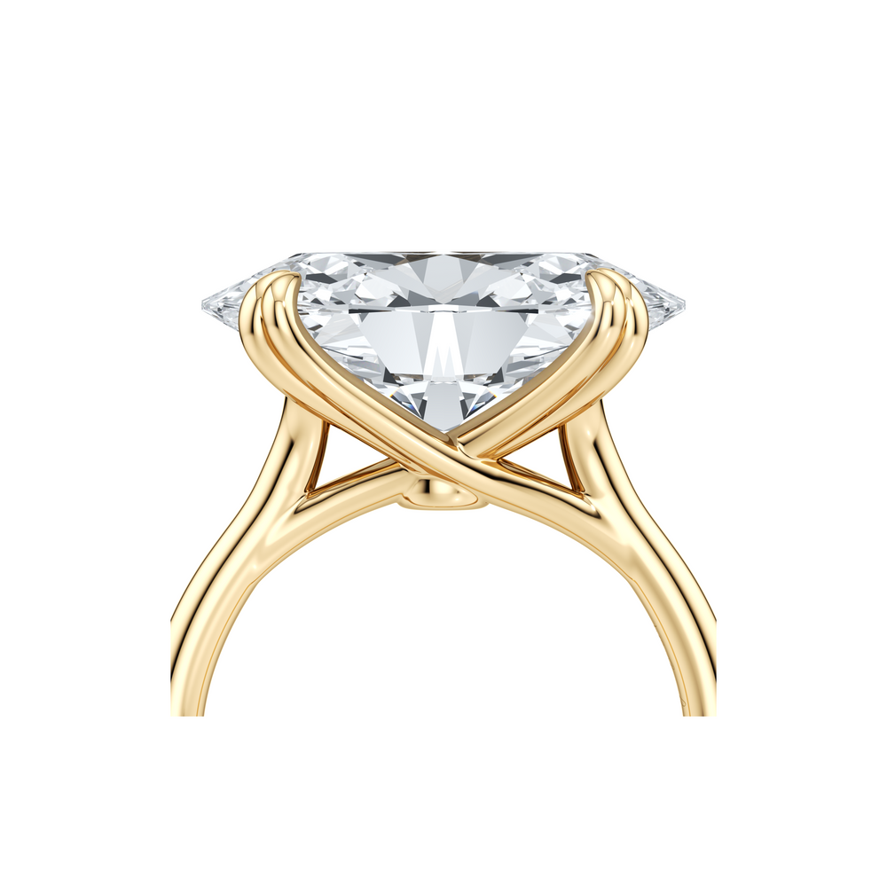 High Jewelry | Elle East-West Oval Cut Solitaire Lab Diamond Engagement Ring image 5