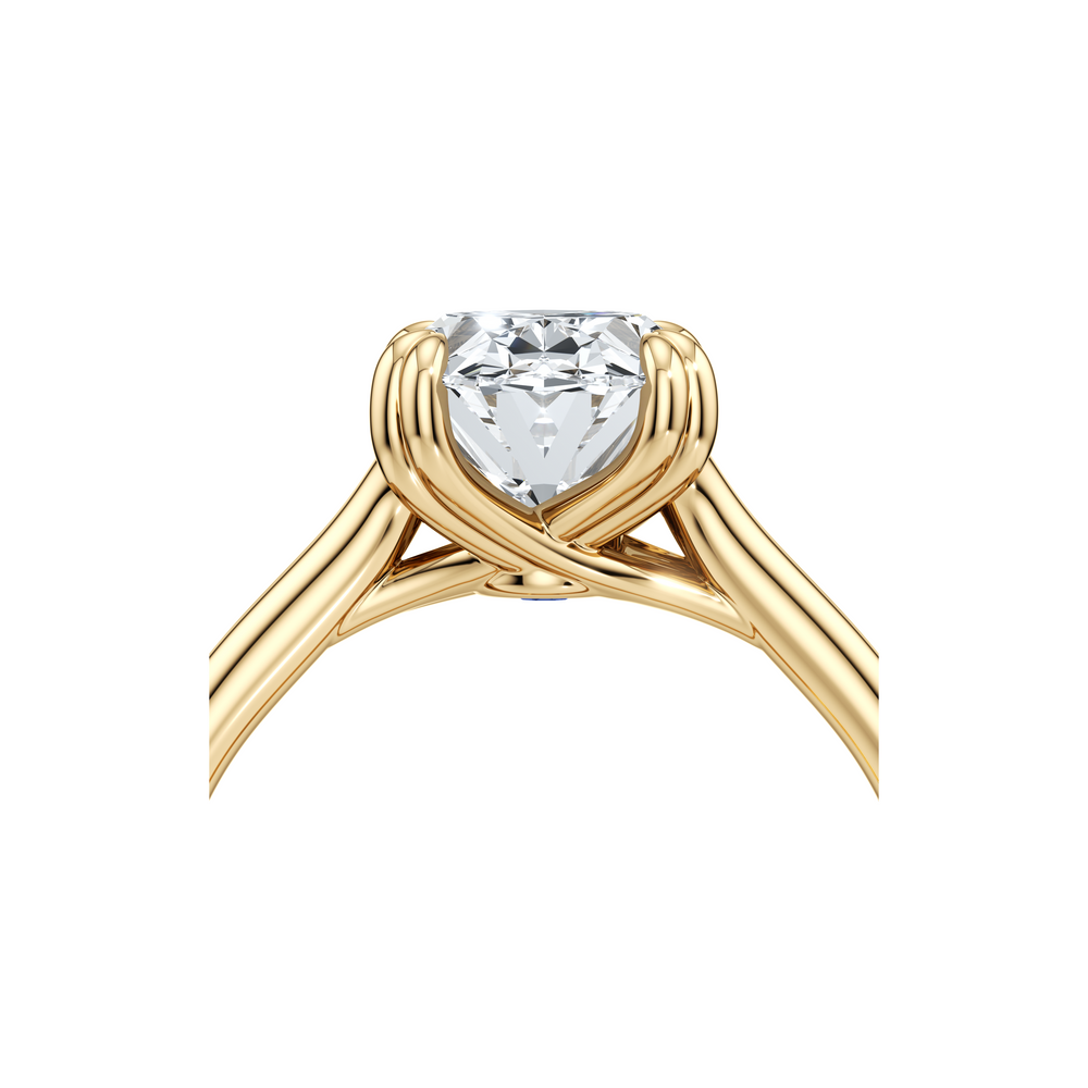 Elle Oval Cut Solitaire Lab Diamond Engagement Ring image 5