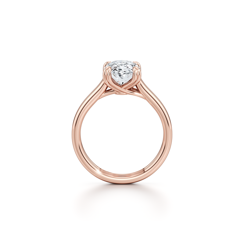 Elle Solitaire Lab Diamond Engagement Ring image 19