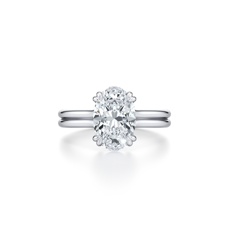 Elle Solitaire Lab Diamond Engagement Ring image 6