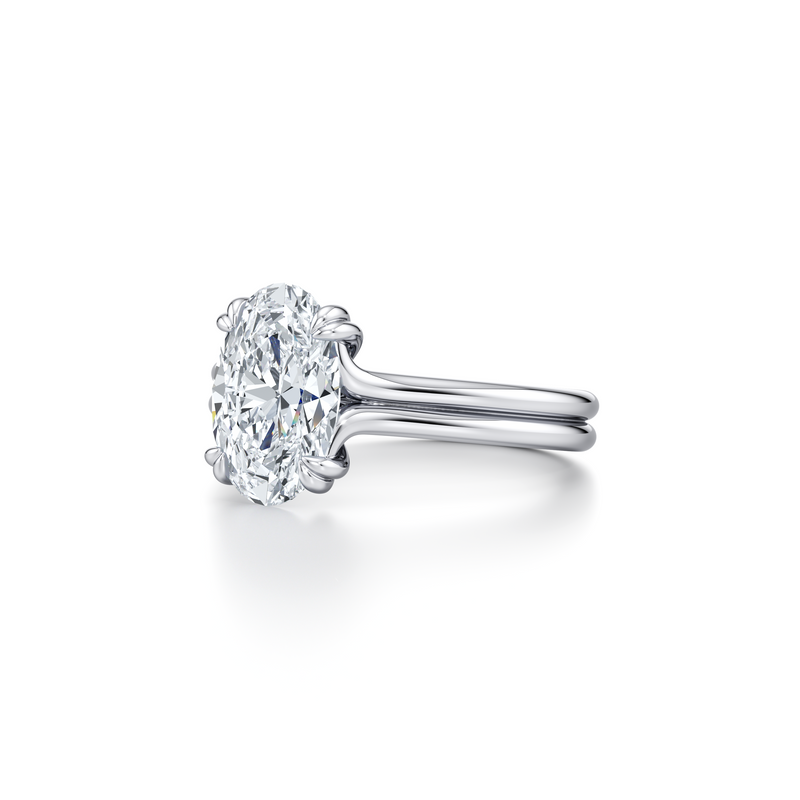 Elle Solitaire Lab Diamond Engagement Ring image 7