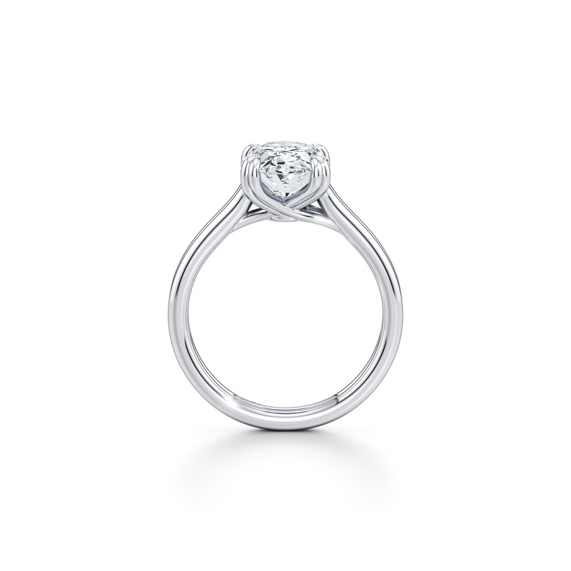 Elle Solitaire Lab Diamond Engagement Ring image 9