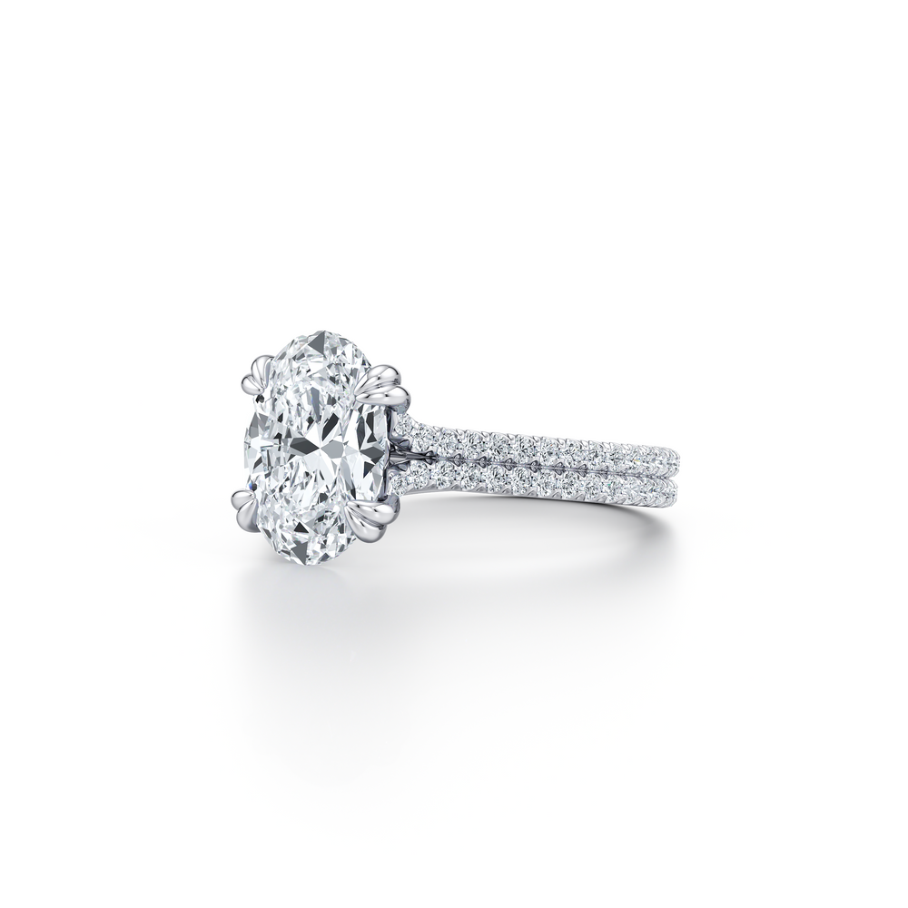 Elle Oval Cut Solitaire Lab Diamond Engagement Ring image 2