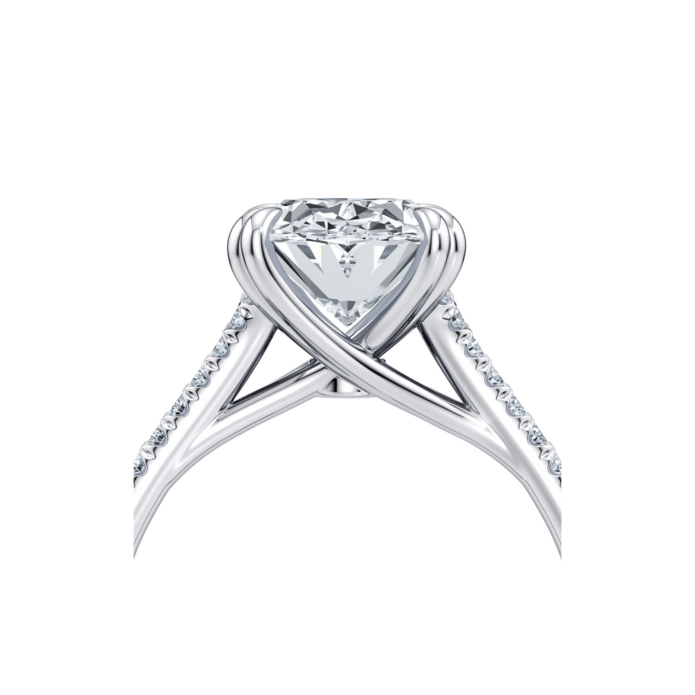 Elle Oval Cut Solitaire Lab Diamond Engagement Ring image 5