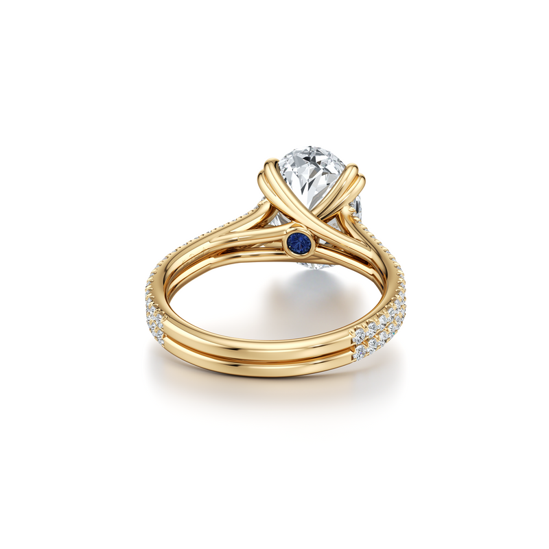 Elle Solitaire Lab Diamond Engagement Ring image 13
