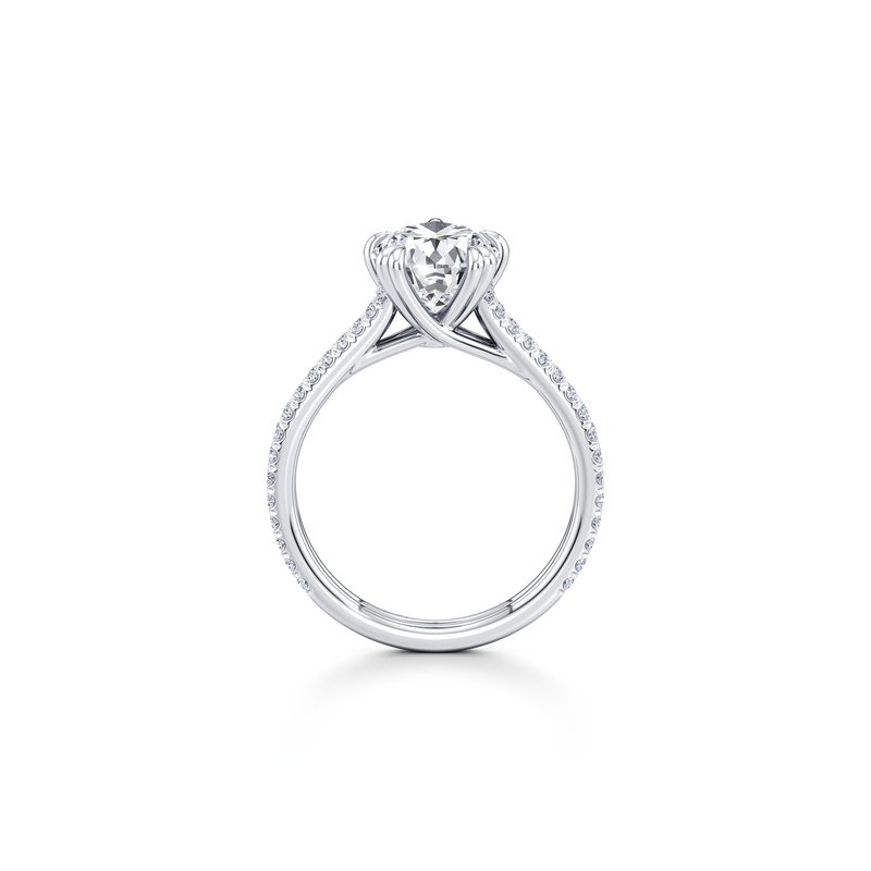Elle Solitaire Lab Diamond Engagement Ring image 4