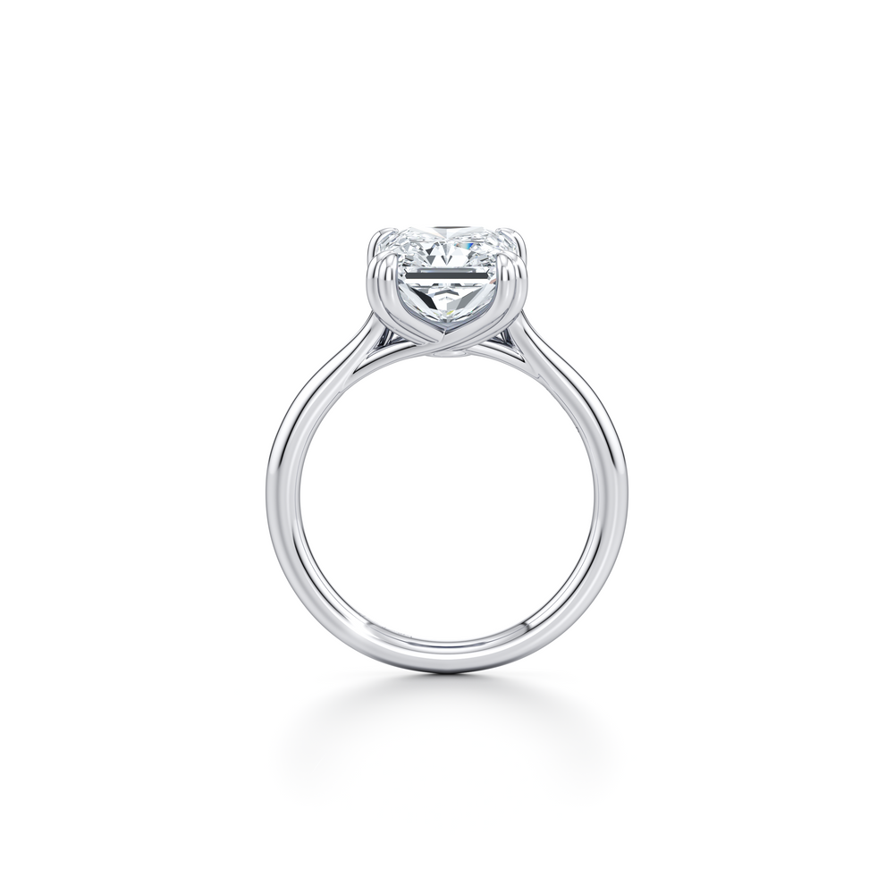Elle Radiant Cut Solitaire Lab Diamond Engagement Ring image 4