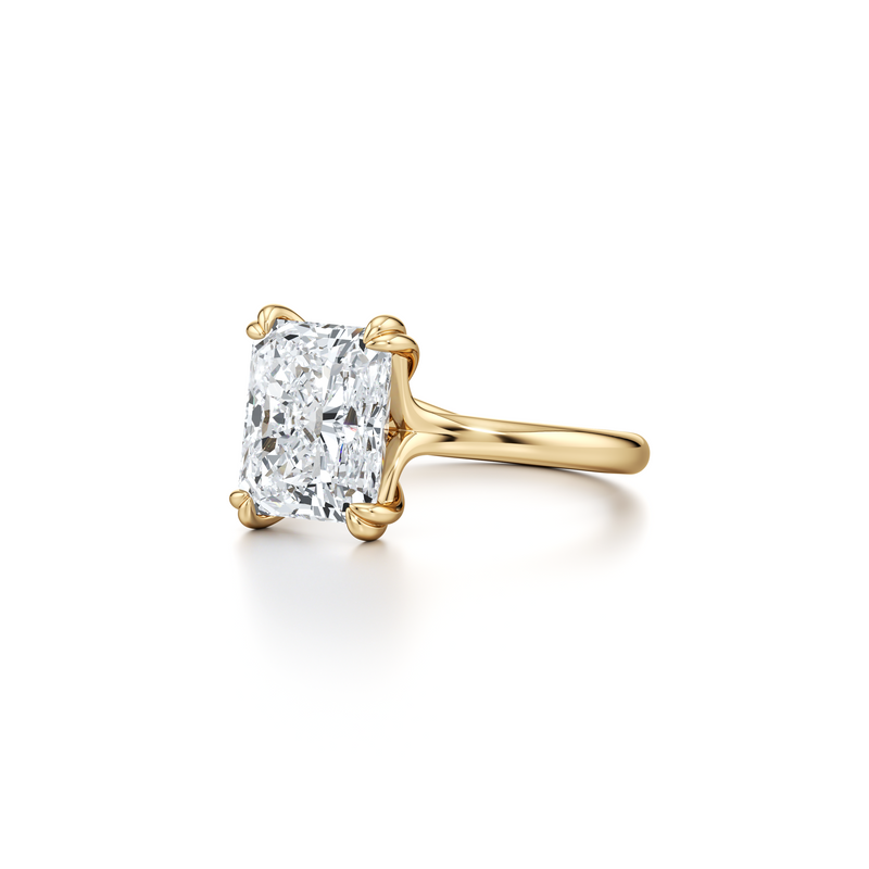 Elle Radiant Solitaire Lab Diamond Engagement Ring image 2