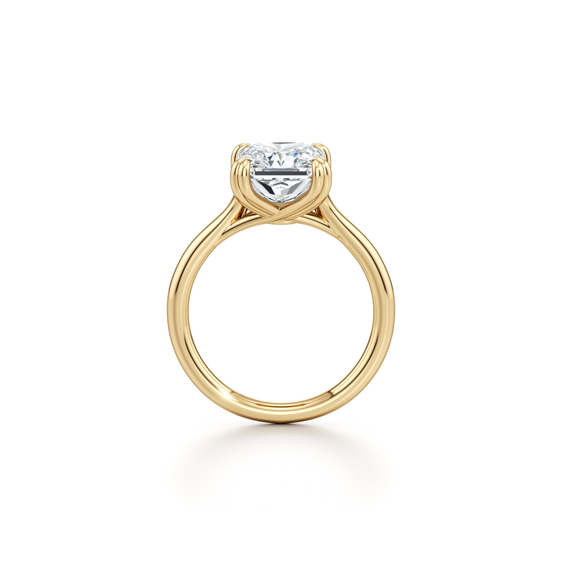 Elle Radiant Solitaire Lab Diamond Engagement Ring image 4