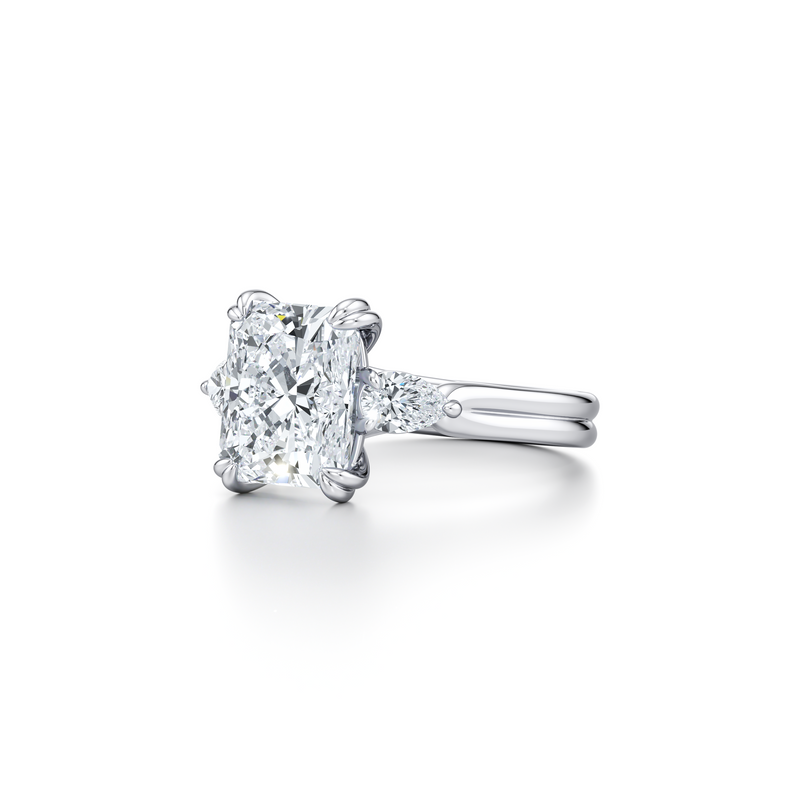 Elle Pear Three Stone Lab Diamond Engagement Ring image 42