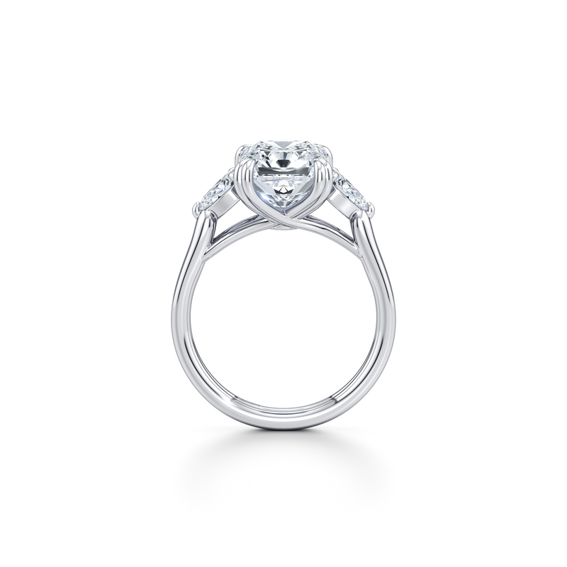 Elle Pear Three Stone Lab Diamond Engagement Ring image 44