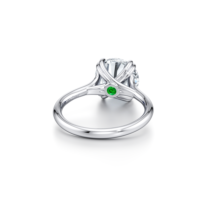 Elle Round Cut Solitaire Lab Diamond Engagement Ring image 2