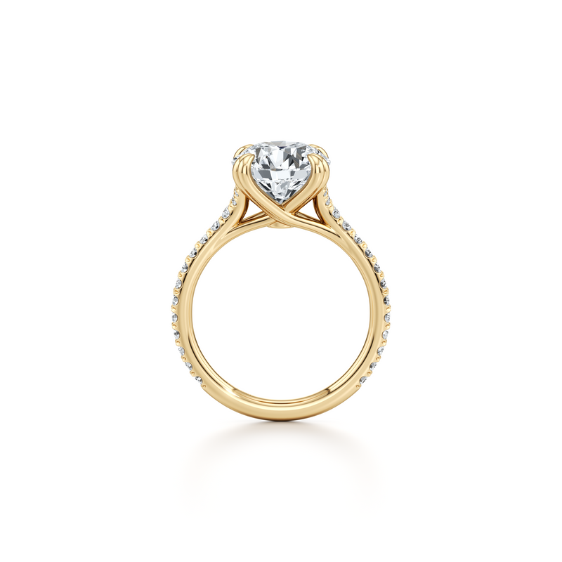 Elle Solitaire Lab Diamond Engagement Ring image 3
