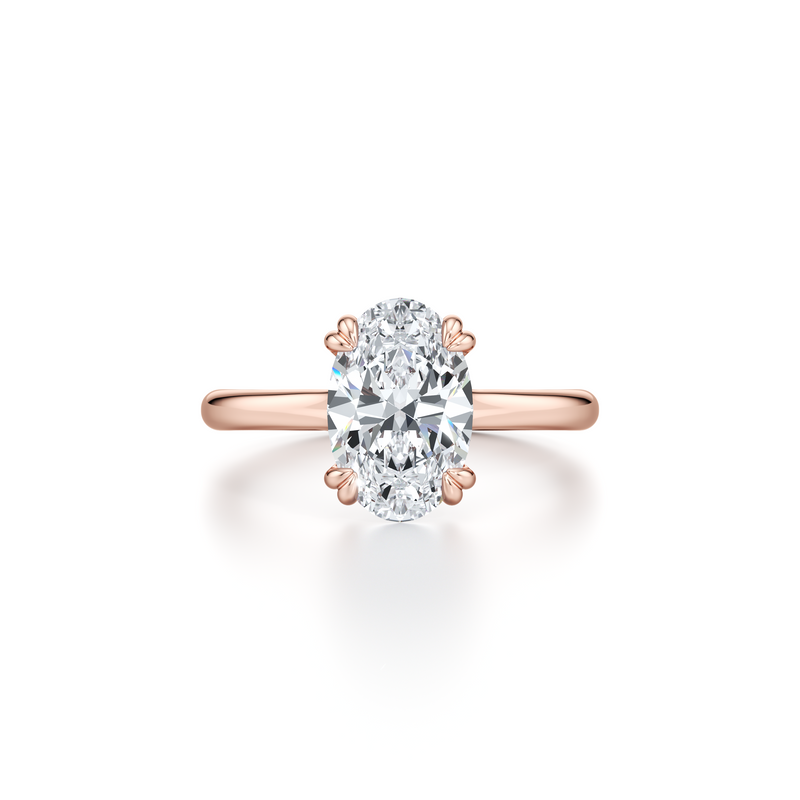 Elle Solitaire Lab Diamond Engagement Ring image 9
