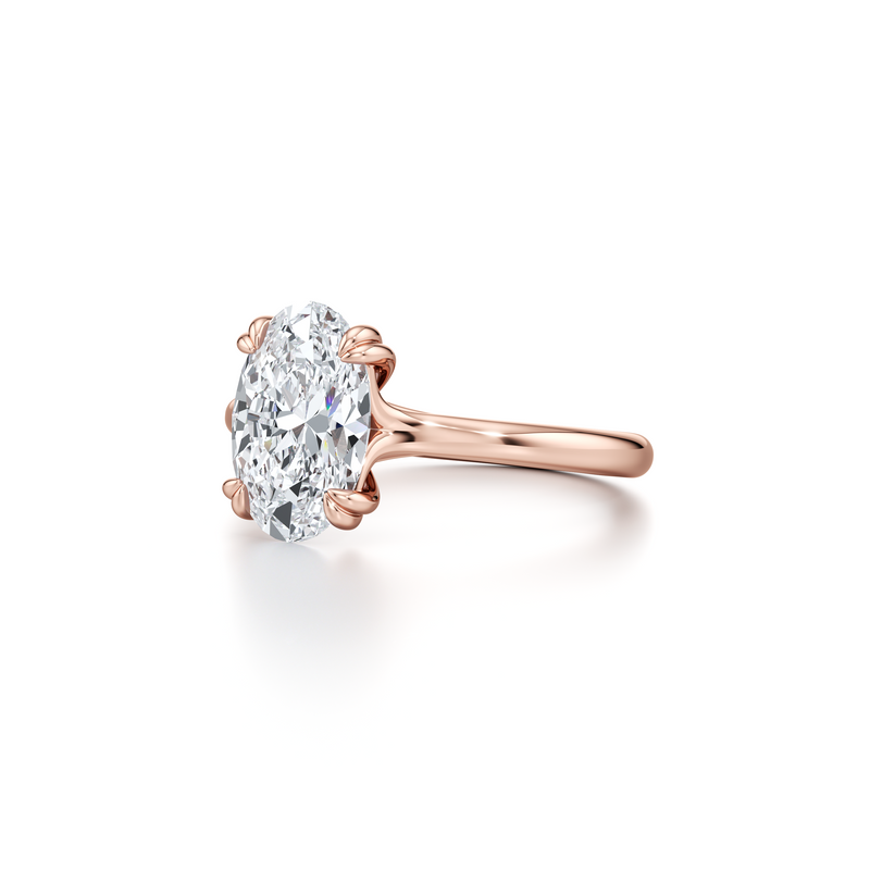 Elle Solitaire Lab Diamond Engagement Ring image 10