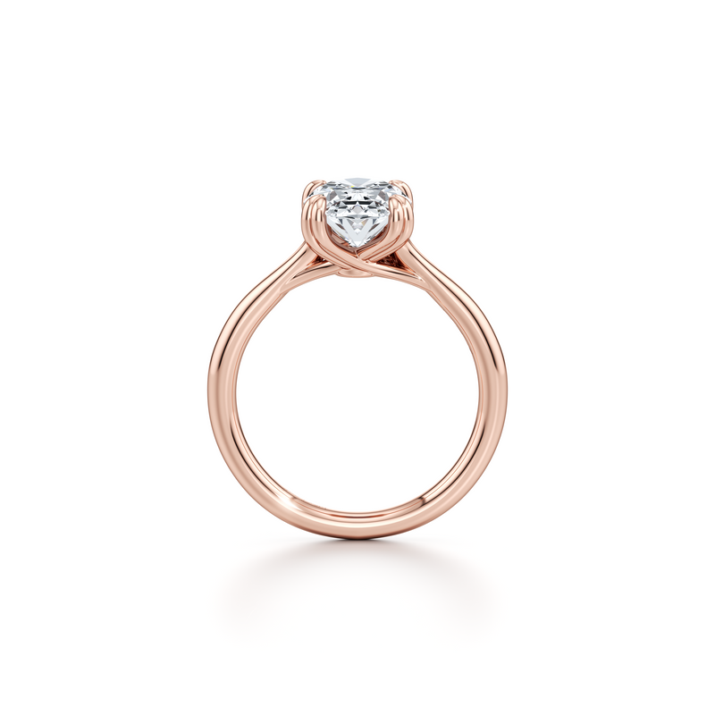 Elle Solitaire Lab Diamond Engagement Ring image 12