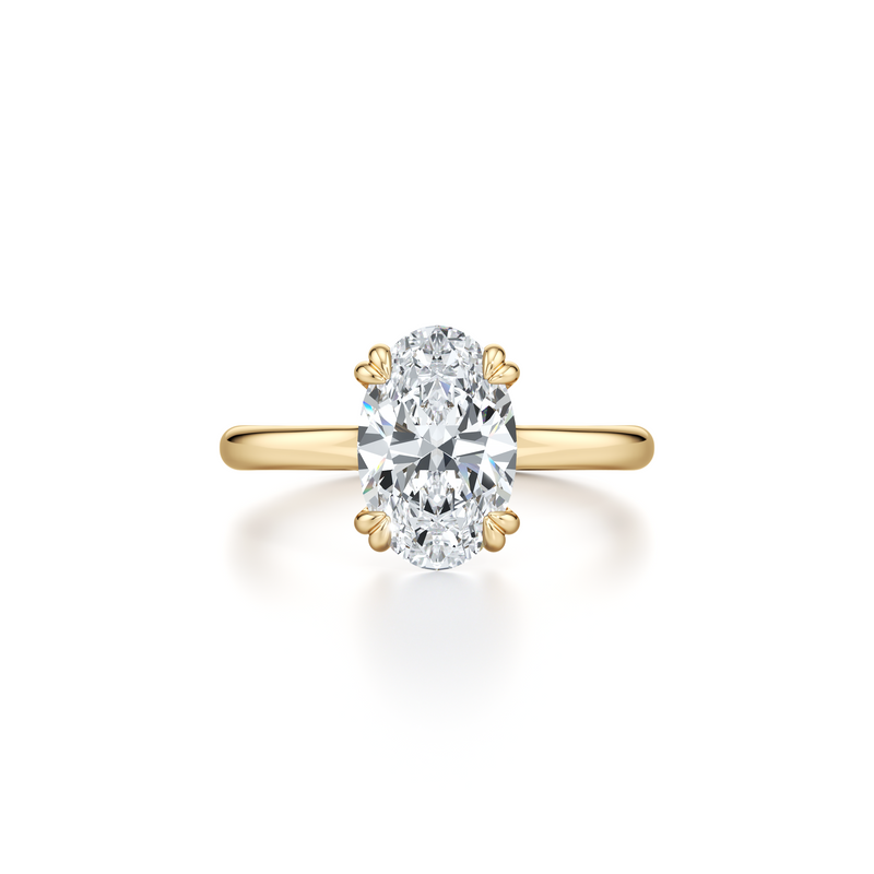 Elle Solitaire Lab Diamond Engagement Ring image 5