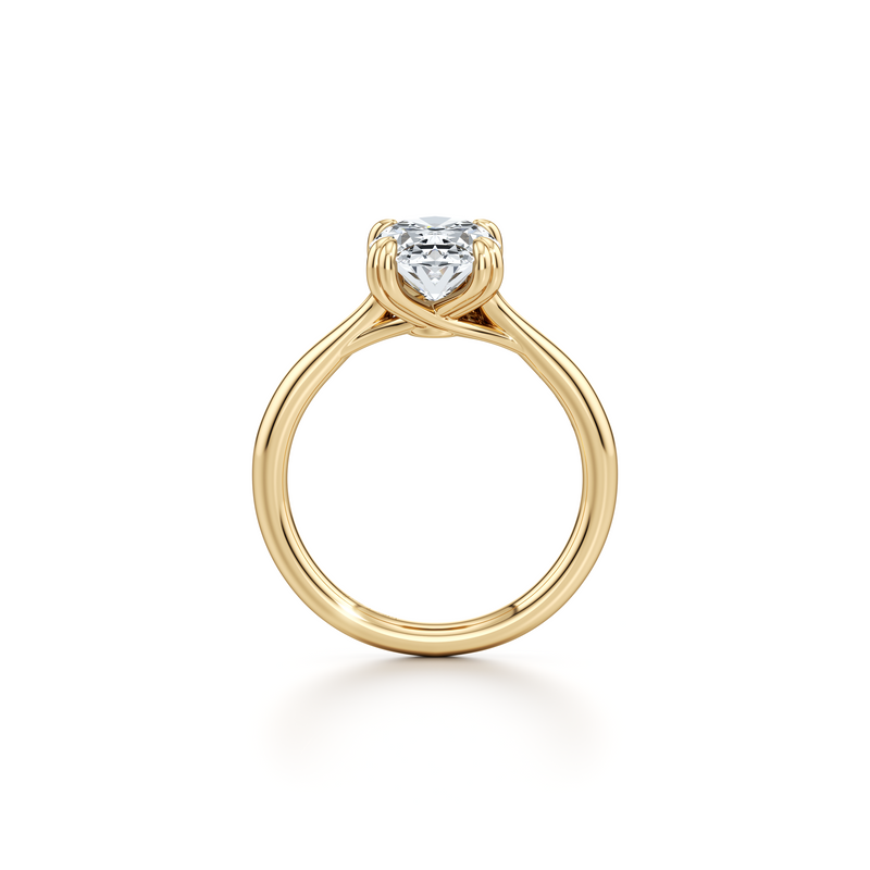 Elle Solitaire Lab Diamond Engagement Ring image 4