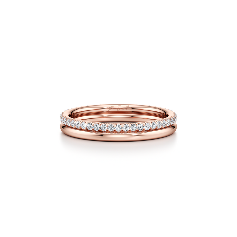 Elle Double Lab Diamond Band image 6