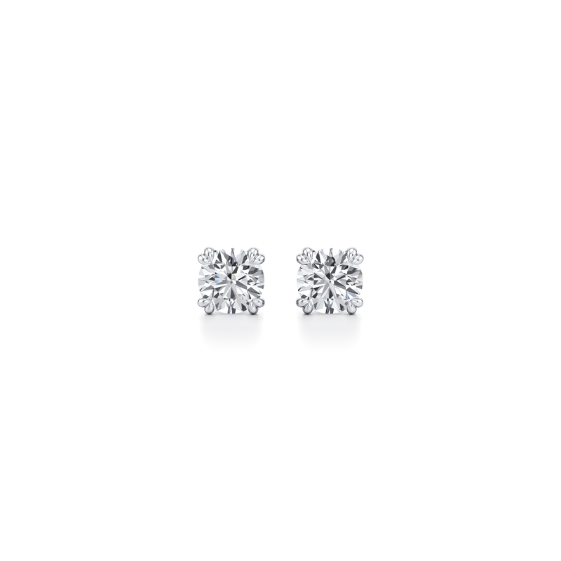 Elle Round Brilliant Lab Diamond Studs image 1