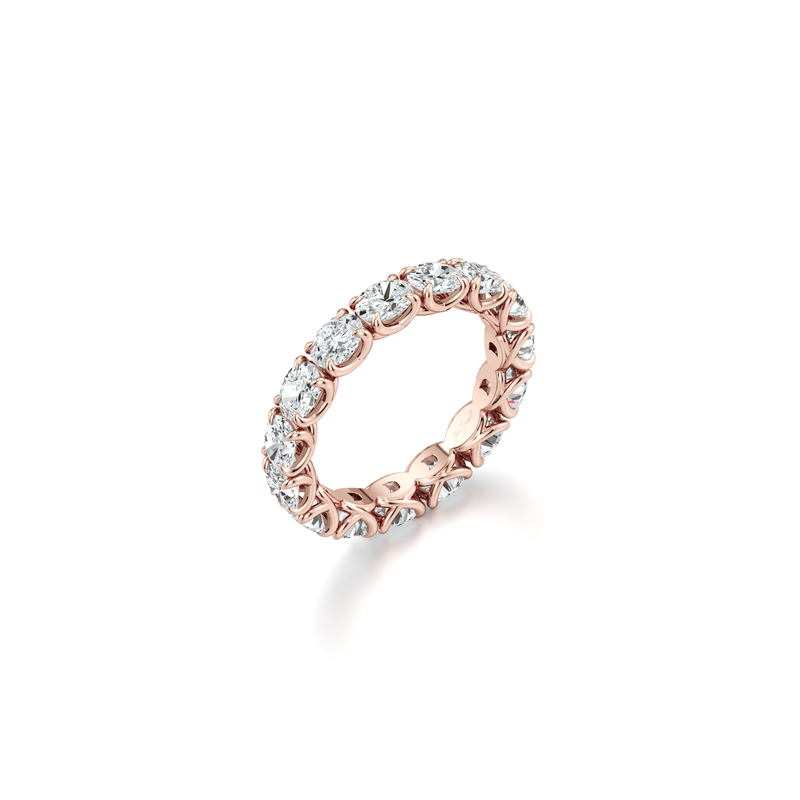 Elle East-West Oval Lab Diamond Eternity Band image 5