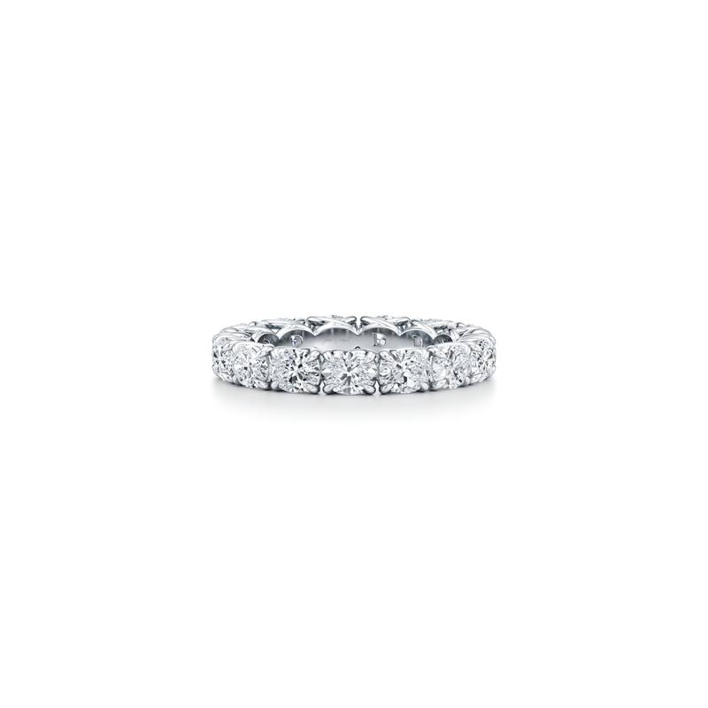 Elle East-West Oval Lab Diamond Eternity Band image 2